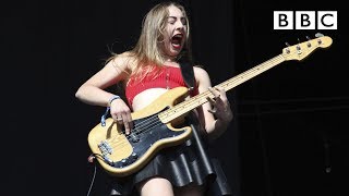 Haim performs Fleetwood Macs quotOh Wellquot live at T in the Park  BBC [upl. by Ellerehs]