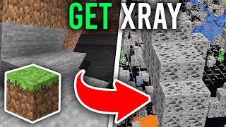 Minecraft XRay Texture Pack  How To Get XRay In Minecraft Any Version [upl. by Franciskus]