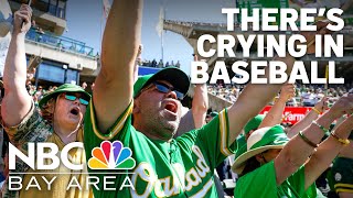 Theres crying in baseball We spent Oakland As last home game with fans who are losing everything [upl. by Brindle]