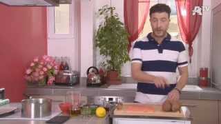 Recette de cuisine  Saumon mariné sur salade de patates douces [upl. by Paresh]