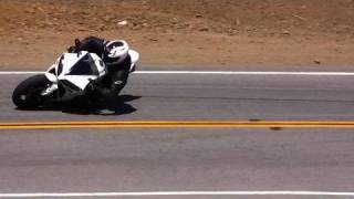 Motorcycle Crash  Yamaha R1 Lowsides on Mulholland Hwy [upl. by Eibbed]