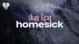 dua lipa  homesick lyrics [upl. by Josefa198]