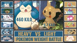 HEAVY POKÉMON vs LIGHT POKÉMON  Epic Pokémon Battle [upl. by Savadove]