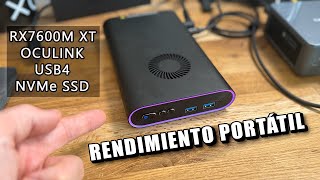 ONEXGPU La Primera eGPU Portátil del Mundo con Almacenamiento Integrado y conector OCULINK [upl. by Hizar]