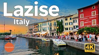 Lazise Lake Garda  Italy Walking Tour 4K UHD [upl. by Alcock676]