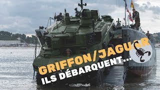 Qualification des capacités amphibies Jaguar et Griffon [upl. by Etnoved]