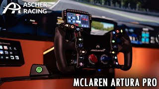 Ascher Racing McLaren Artura Pro Steering Wheel SC  Drving impressions ACC [upl. by Bille107]