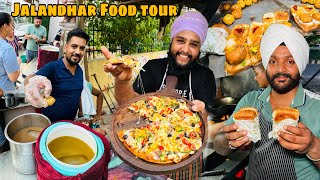 Bigg Boss Vada Pao King  Branded Pizza  Best Street Food In Punjab  Jalandhar Food Tour [upl. by Alegnatal]