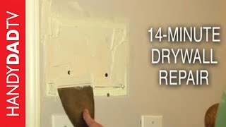 Repair Drywall in 14 Minutes [upl. by Laspisa]