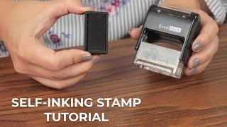 How to ReInk SelfInking Stamps [upl. by Arlynne747]