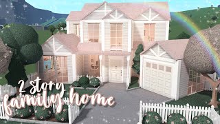 2 story family home ♡  bloxburg speedbuild  luminto [upl. by Arramas401]