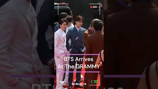 BTS Arrives At The GRAMMYs  2022 GRAMMYs [upl. by Fernanda587]