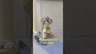 SCBA Donning training4 youtube shorts youtubeshorts shortsviral firefighter security trending [upl. by Sabanrab]