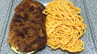 Milanesas Rellenas Y Espagueti [upl. by Leirvag]