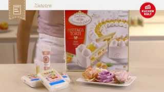 Coppenrath amp Wiese – Kuchenkult – Tutorial – Festtagstorte mit Marzipan überziehen [upl. by Akimrehs]