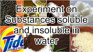 Soluble and insoluble substances [upl. by Leanna]