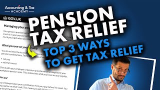 The Top 3 Ways to Get Tax Relief on Your Pension Contributions in 2020 [upl. by Blank]