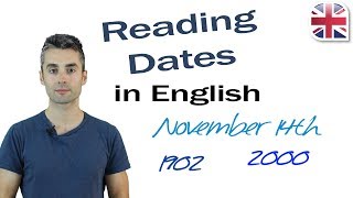 How To Read Dates In English  Spoken English Lesson [upl. by Akahc]