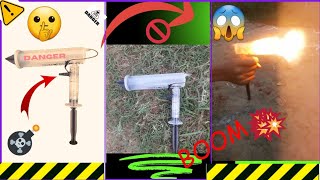 how to make gun at ₹50 syringe gun 🧨🧨 [upl. by Norvin715]