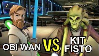 Lightsaber Duels Obi Wan vs Kit Fisto [upl. by Isyed]