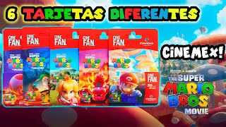 TARJETAS CINEFAN SUPER MARIO BROS CINEMEX  SON 6 DISEÑOS DIFERENTES  EDICION LIMITADA 🍄🍄🍄 [upl. by Shue]