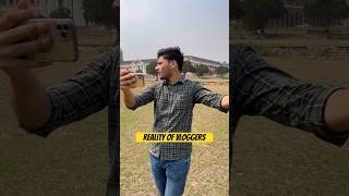 Reality Of Vloggers  Manu Chaudhary  vlogger funny shorts [upl. by Lathe]