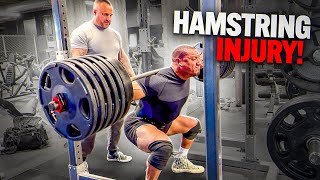 700 lbs x 7 Squats Hamstring Tear [upl. by Tedmund]