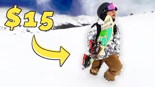 I Tested a 15 SNOWBOARD From Target [upl. by Napier761]