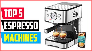 Top 5 Best Espresso Machines of 2024 [upl. by Aerdnna719]