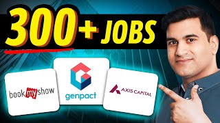 300 Job Openings for Freshers at Genpact India Axis Capital and BookMyShow  Internshala Jobs [upl. by Jemima]