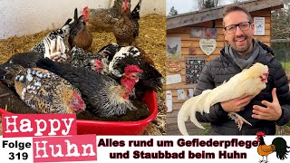 Warum brauchen Hühner ein Staubbad Tipps zur Gefiederpflege in der Hühnerhaltung HAPPY HUHN E319 [upl. by Ripleigh139]