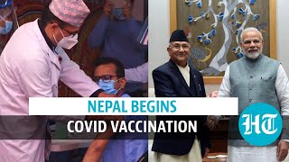 Covid vaccine Nepal thanks India as it begins immunisation China trumped [upl. by Henden377]