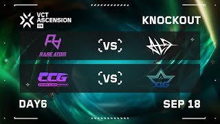 RA vs ALG  CCG vs XLG  KNOCKOUT  Day 6  VCT Ascension CN [upl. by Elfont]