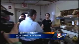 Chris Christie in Portland to raise money for LePage [upl. by Trace]