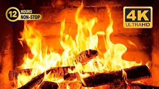 Romantic Fireplace Burning  LIVE 247 Fireplace🔥Ambient Crackling Flames for Relaxation [upl. by Hcahsem]