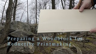 How I Prepare a Woodblock Reductive Printmaking Mokuhanga [upl. by Busey]