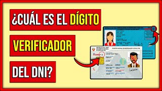 ¿Cuál es el Digito Verificador del DNI Documento Nacional de Identidad [upl. by Francesca]