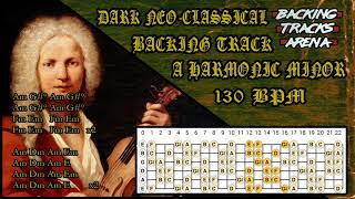 Dark NeoClassical Metal  Backing Track  A Harmonic Minor  130 BPM [upl. by Nets]