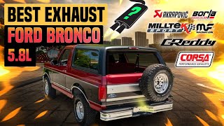 Ford Bronco Exhaust Sound 58L V8 🔥 PerformanceStraight PipeUpgradeBorlaReviewModsFlowmaster [upl. by Laira]