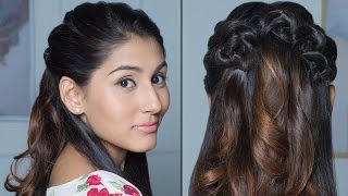 Gorgeous Half Up Half Down Hairdo  Quick amp Easy Hairstyles [upl. by Oinimreh584]