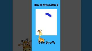 How to write letter G  Sing along shorts [upl. by Larochelle]