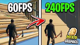 How to Get Potato Graphics in Fortnite Max FPS  0 Delay [upl. by Cohleen]