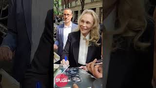 Faye Dunaway 83 Signs Autographs For Fans Outside Live With Kelly And Mark In New York City [upl. by Buseck982]