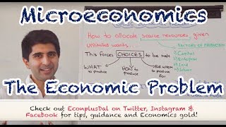 Y1 1 The Economic Problem Scarcity amp Choice [upl. by Amitak44]