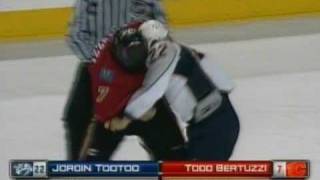 Jordin Tootoo vs Todd Bertuzzi Jan 30 2009 [upl. by Savvas]