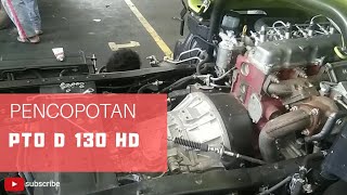 PENCOPOTAN MESIN PTO PADA DUTRO 130 HD PTO [upl. by Freiman]