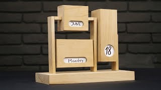 DIY Endless Calendar from Wood [upl. by Burns316]