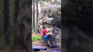 Adamaya direct Fb 7b in Bois Rond Auberge fontainebleau bouldering fitness sports outdoors [upl. by Ymor]