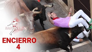 CUARTO ENCIERRO de San Fermín 2023  Toros de Fuente Ymbro [upl. by Ketchan934]