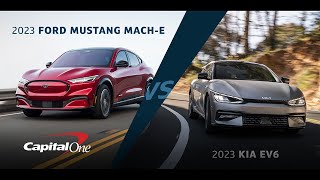 Compared 2023 Ford MachE vs 2023 Kia EV6  Capital One [upl. by Snebur751]